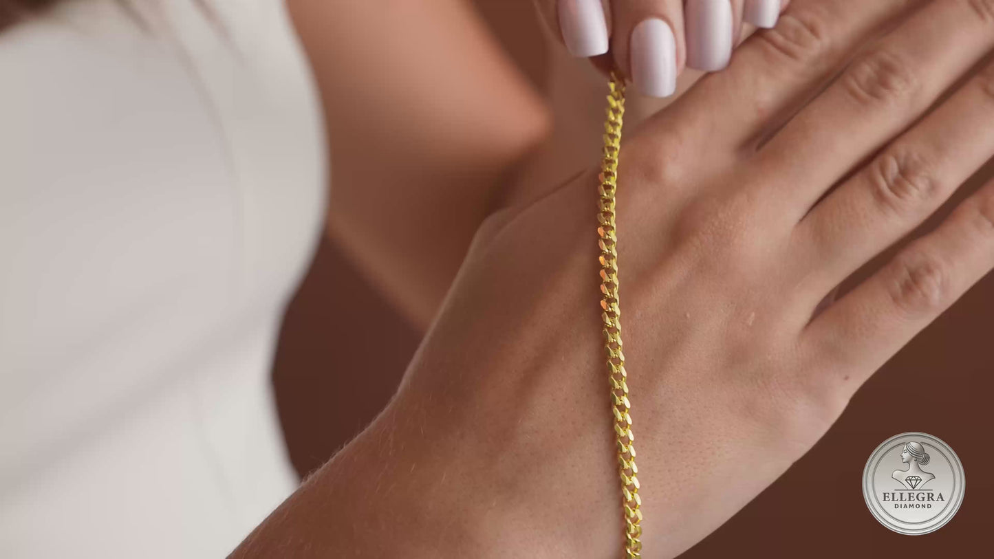 Cuban Chain unisex Bracelet Curb Chain Bracelet