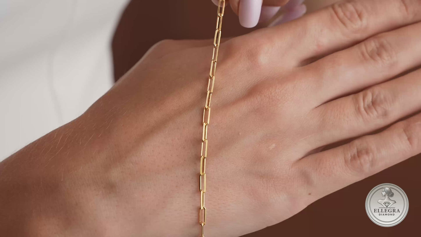 Paperclip Chain Keepsake Bracelet