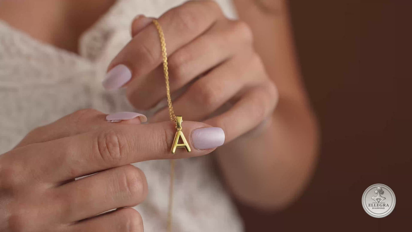 Customized Dainty Initial Necklace