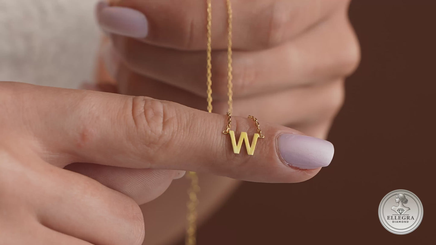 Customized Initial Necklace Personalized Letter Pendant