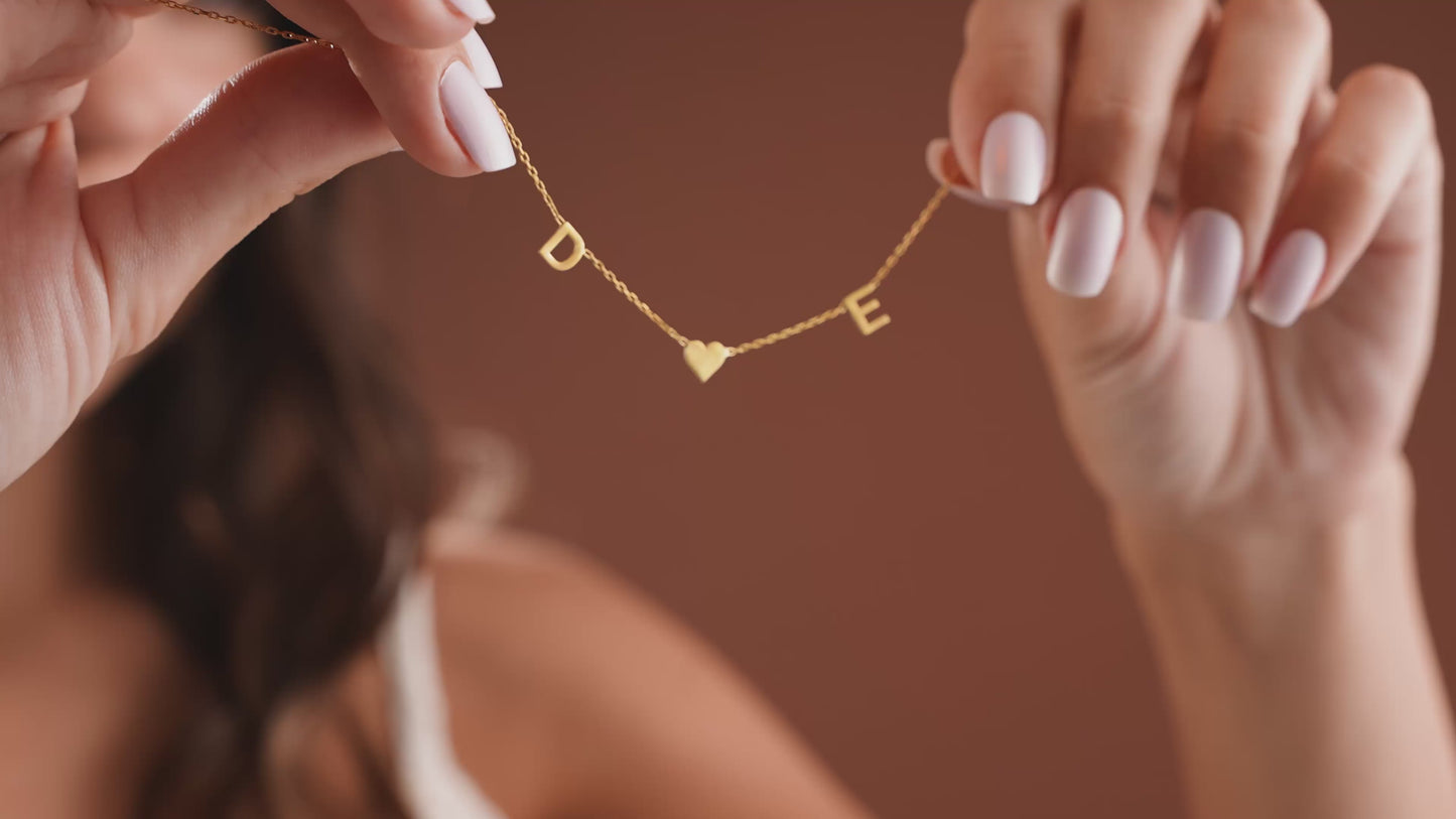 Couple Multiple Initial Personalized Necklace
