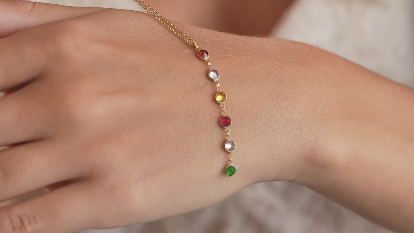 Family Birthstone Personalized Necklace