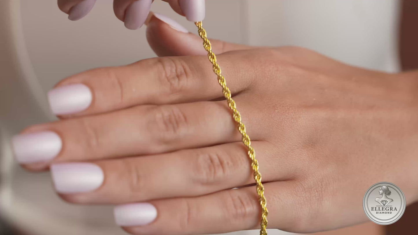 Rope Chain Anniversary Bracelet