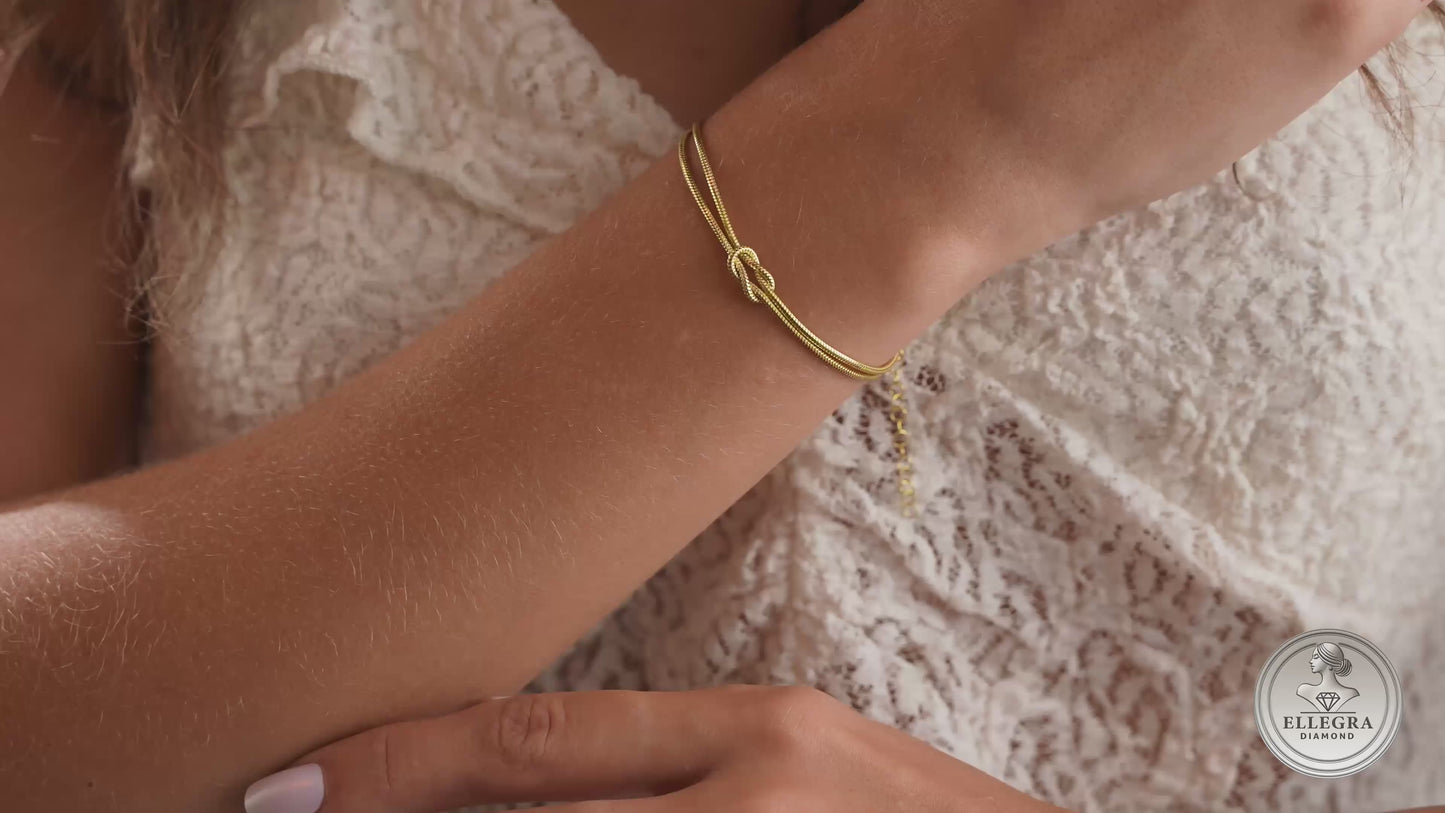 Couple Knot Promise Bracelet